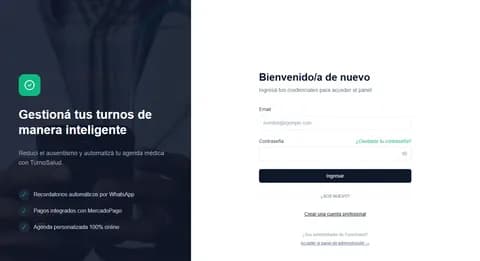 Agenda principal de MisTurnos